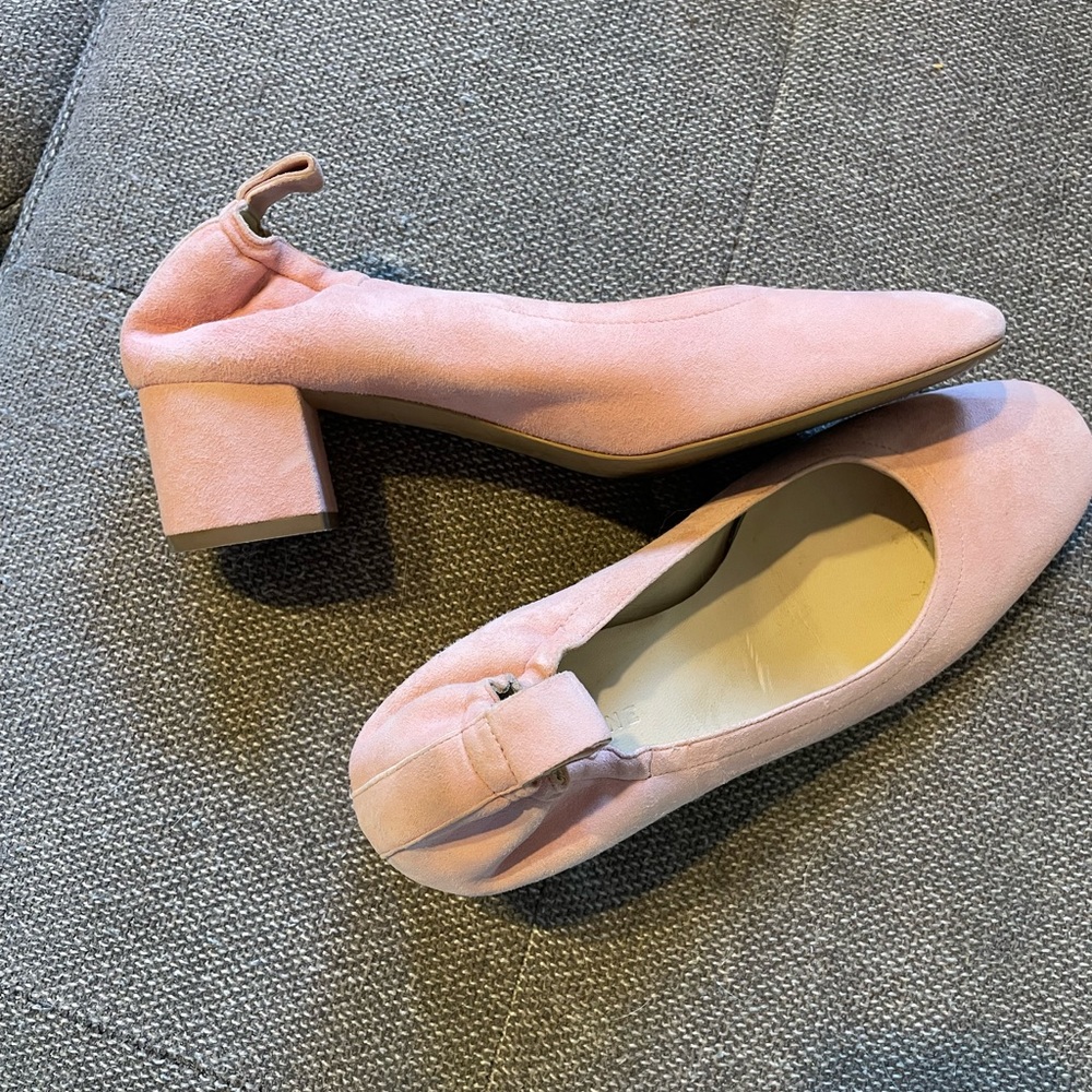 Everlane day heel - pink suede